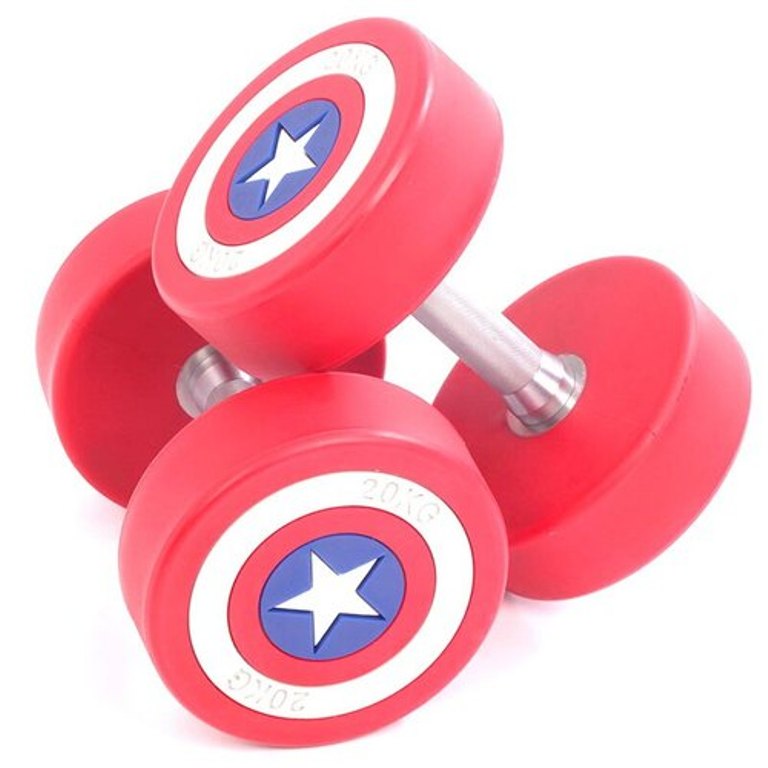 CAPTAIN AMERICA BOUNCER DUMBBELLS